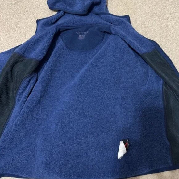 Women's Blue Fleece Jacket - Picture 7 of 7